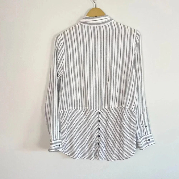 Lucky Brand Striped Button Down Top - Picture 9 of 12